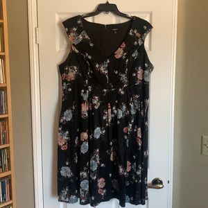 Black floral dress